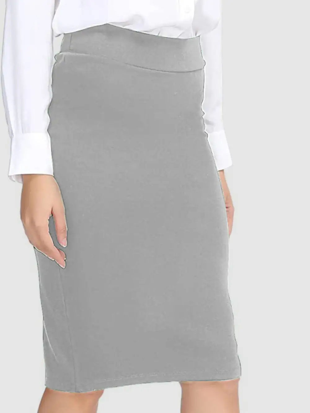Structured Lightweight Wrap Skirt