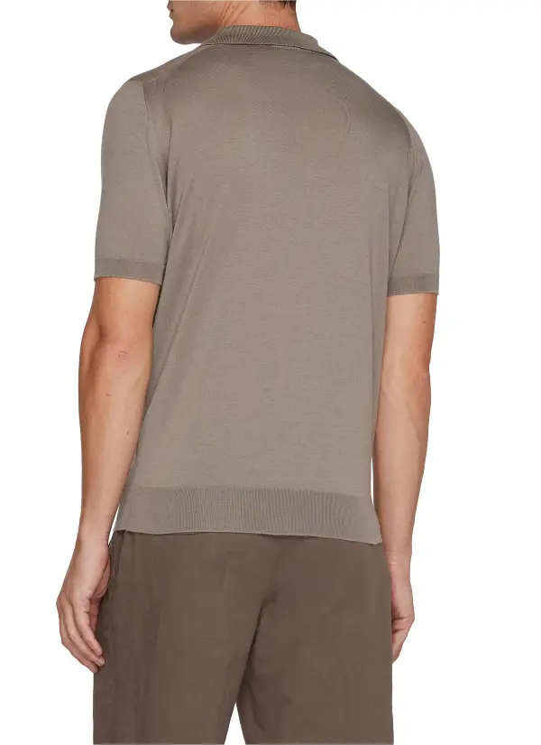 Daily Breathable Soft Beige Polo Shirt