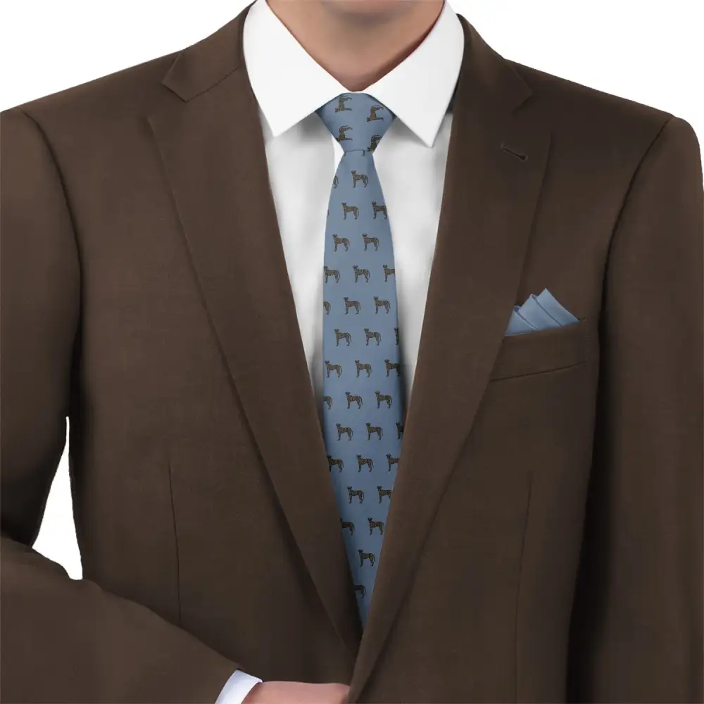 Brindle Hound Pattern Necktie