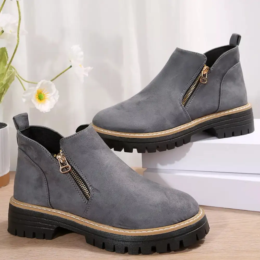 Side-Zip Ankle Boots