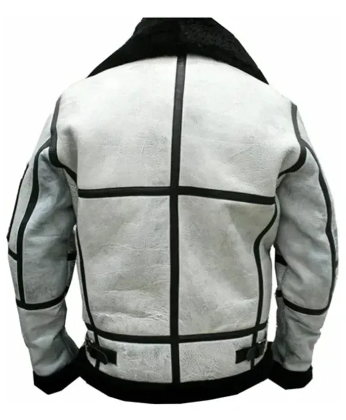 Classic Aviator Bomber Flight Shearling Jacket