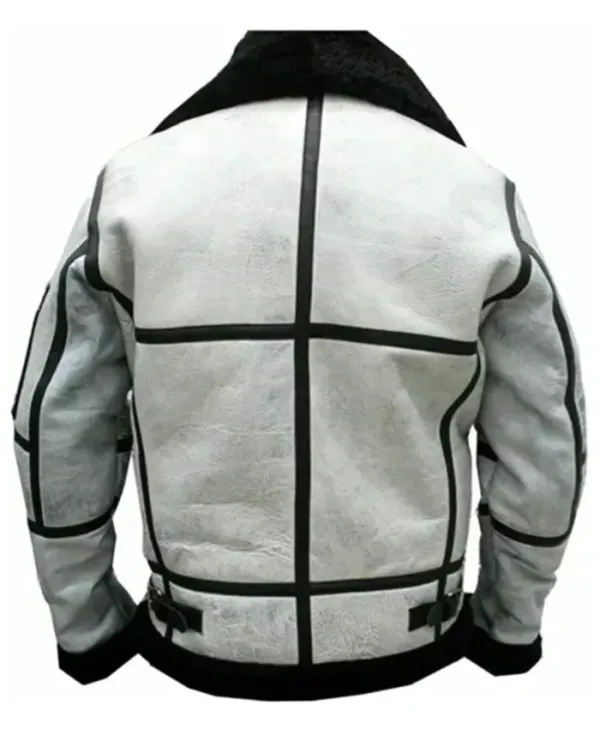 Classic Aviator Bomber Flight Shearling Jacket