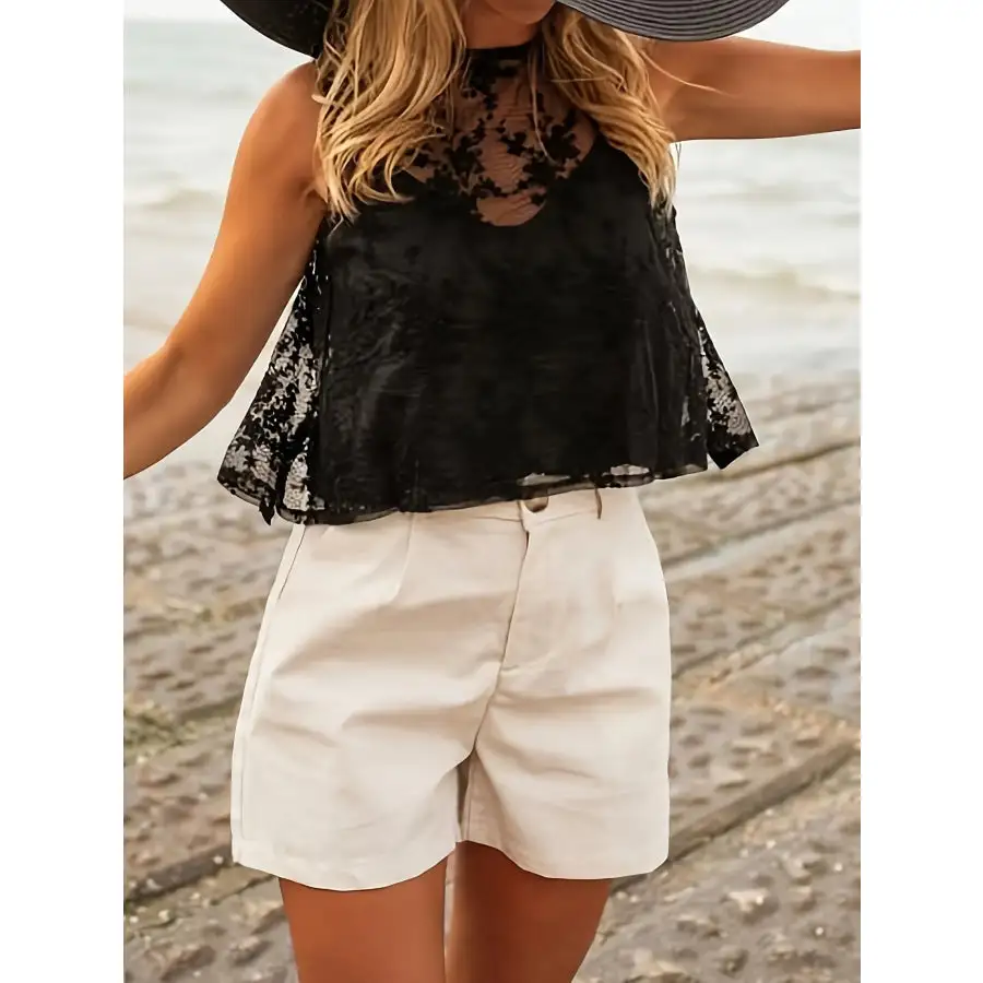Lace Tie Back Tank