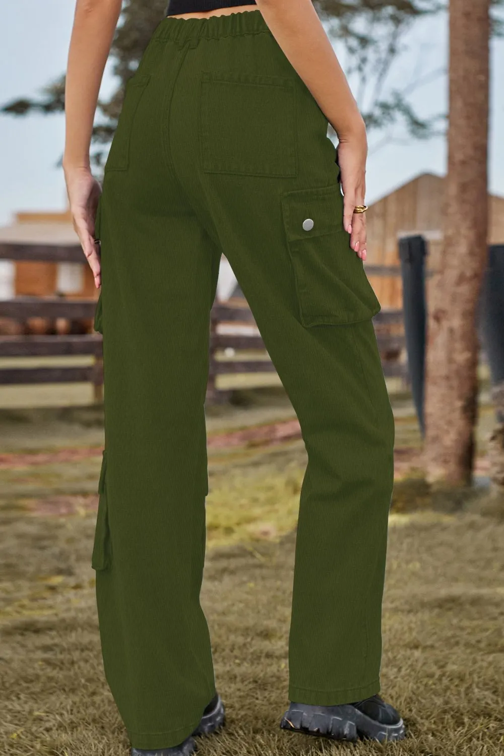 Easy Loose Fit Pocketed Denim Jeans