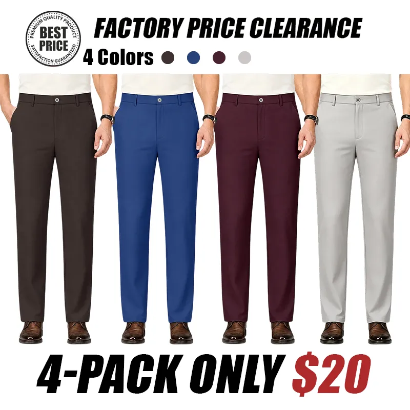 Men's High Stretch Straight Fit Pants
