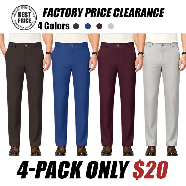 Men's High Stretch Straight Fit Pants