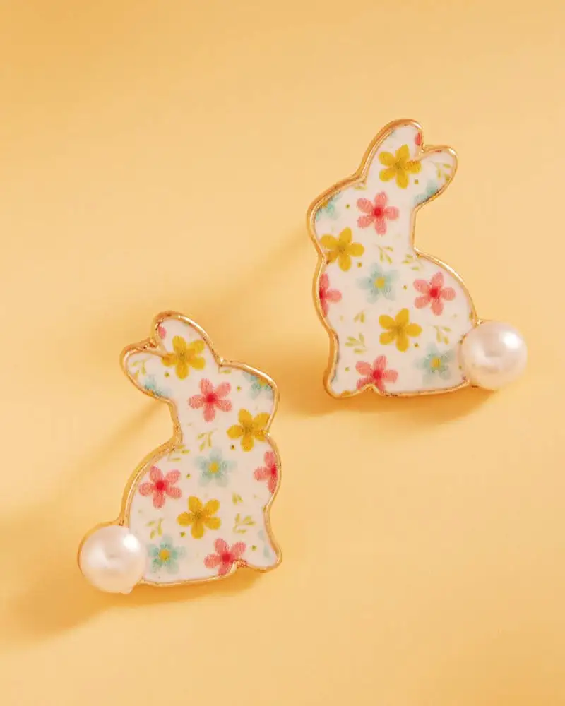 Floral Enamel Classic Fashion Earrings