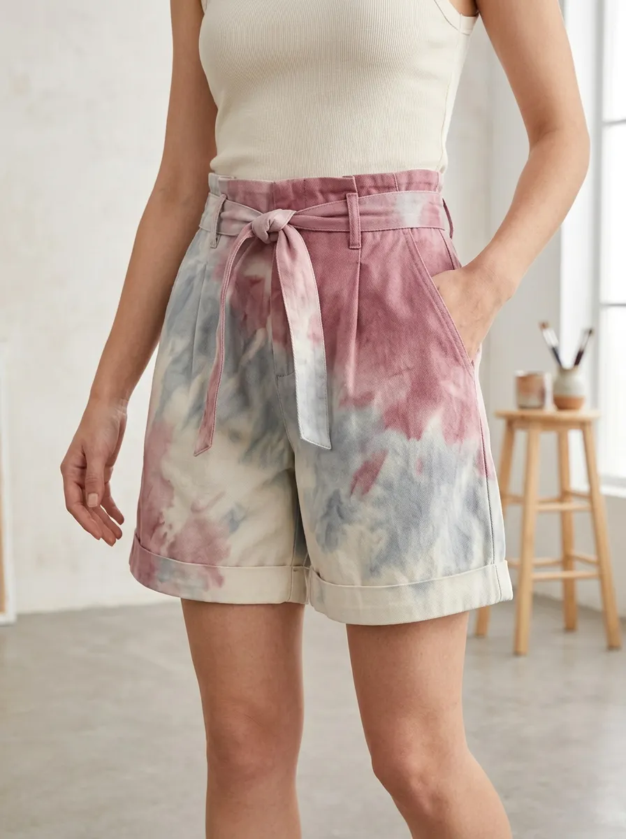Women's Bohemian Casual Summer Tie-Dye Printed Shorts