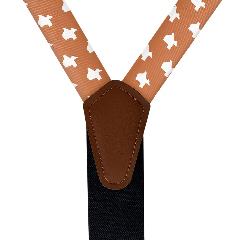 Graphic Silhouette Motif Suspenders