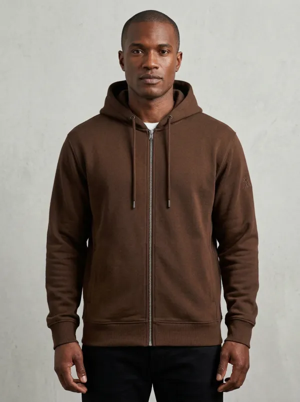 Men's Mountain Detail Graphic Full-Zip Hoodie