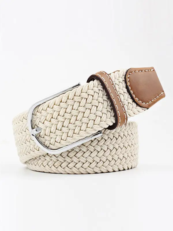 Woven Contrast Waist Belt