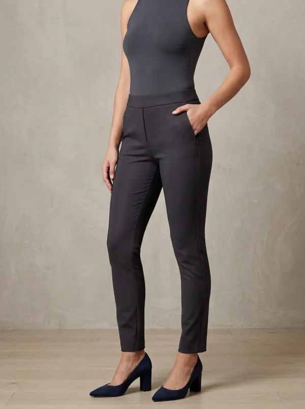 Effortless Women's Stretch Mid-Rise Pants