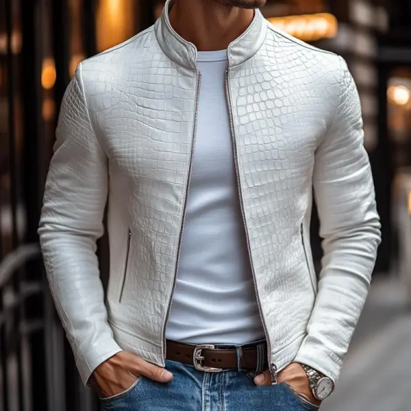 Leather Utility Jacket