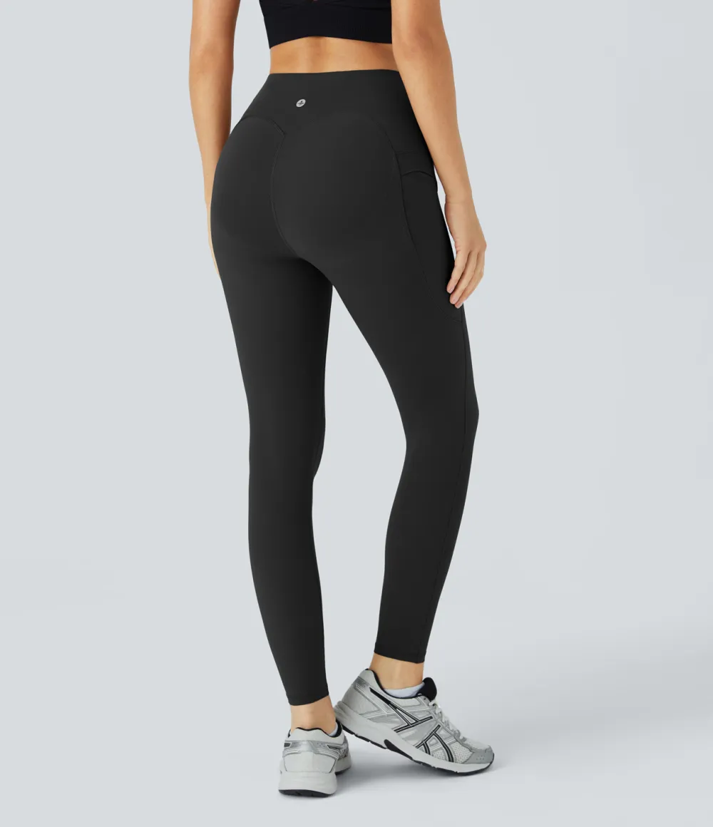 SoCinched High Waisted Butt Lifting Tummy Control Side Pocket Shaping Yoga UltraSculpt Leggings
