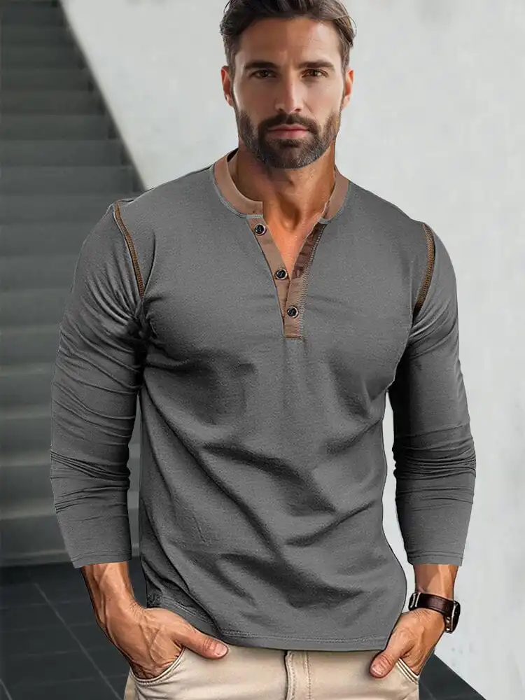 Retro Henley Shirt