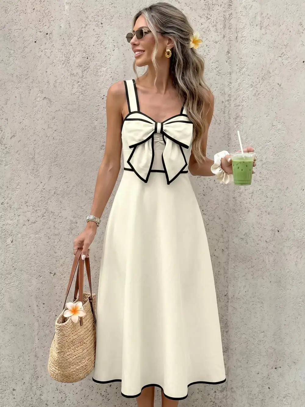 Bowknot Midi Dress