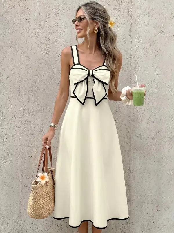 Bowknot Midi Dress
