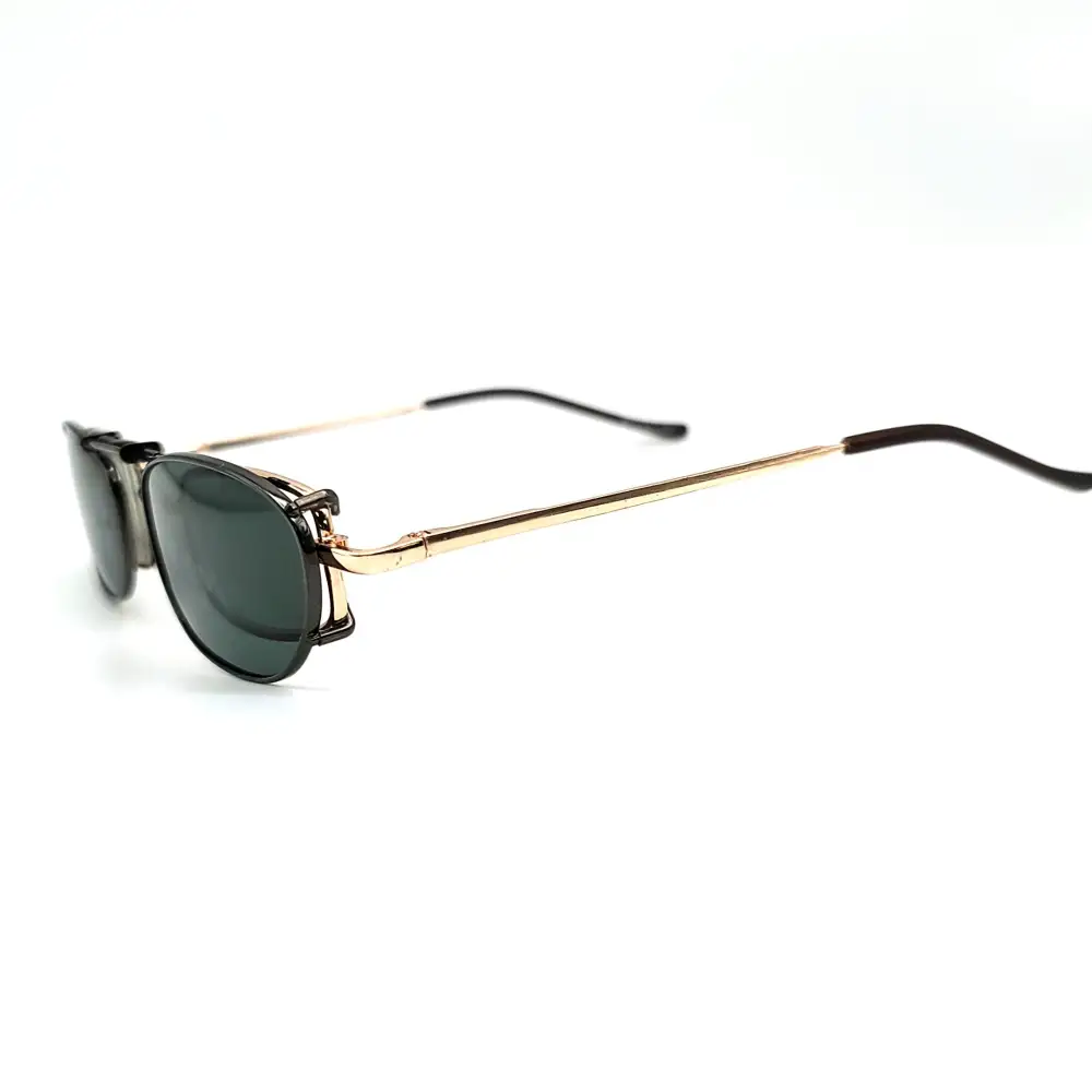 48mm Rectangular Polarized Clip-On Sunglasses
