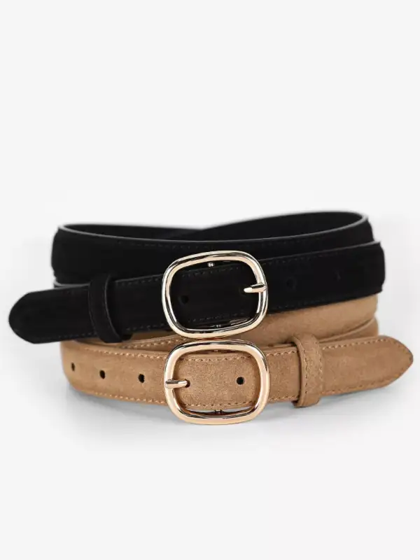 Golden Buckle Adjustable Fit Belt