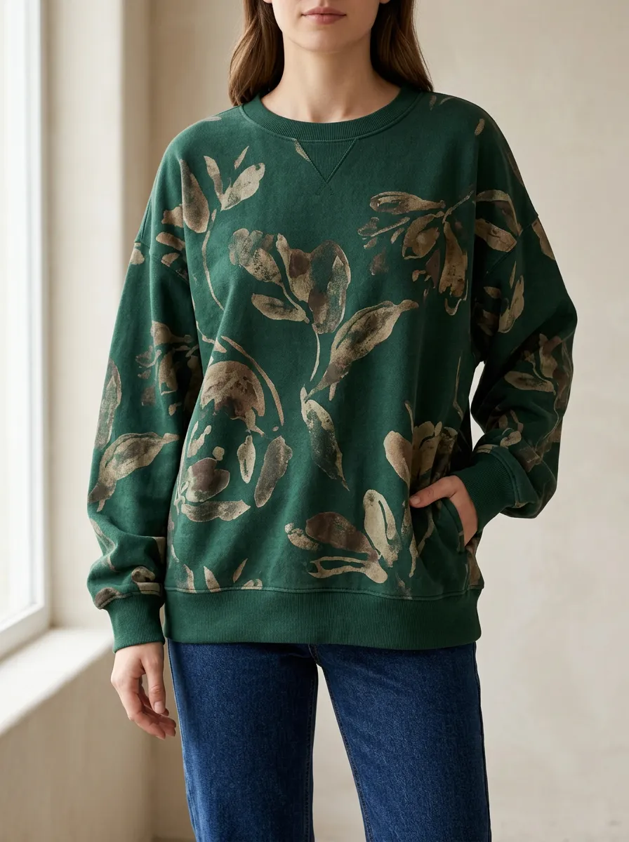 Effortless Graphic Pullover