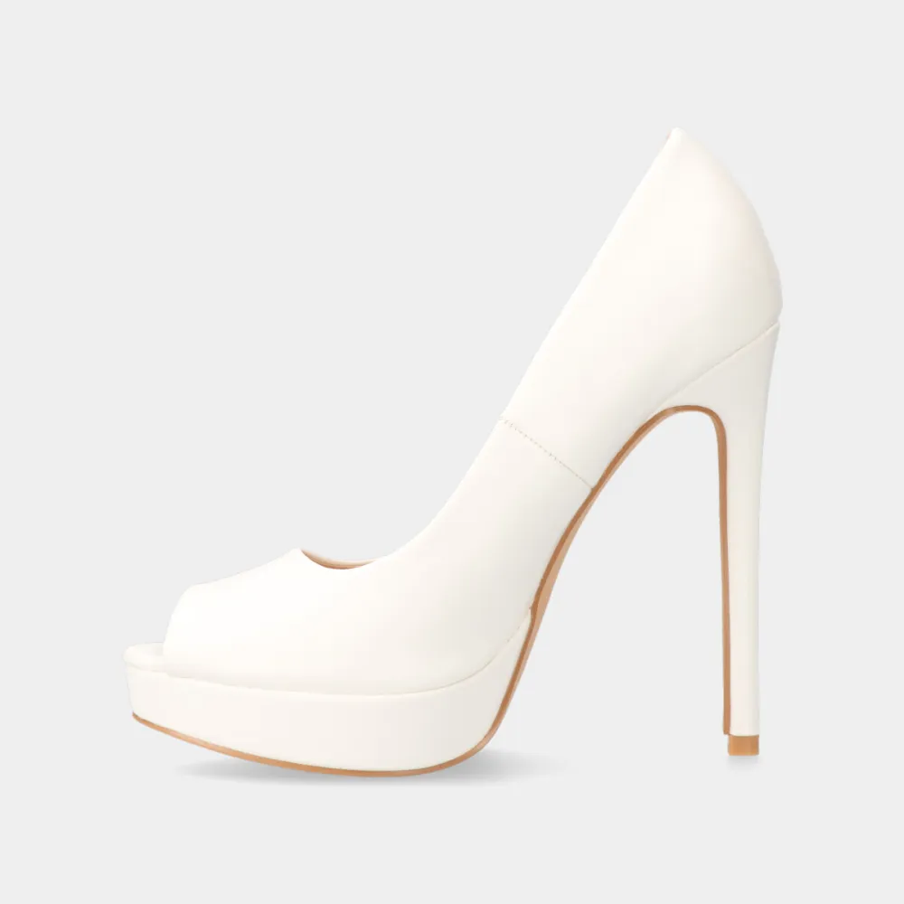 Leather Effect Pumps