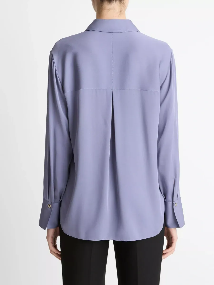 Silk Button-Down Shirt