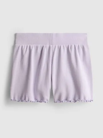 1.5-8yrs | Ribbed Lettuce Trim Shorts