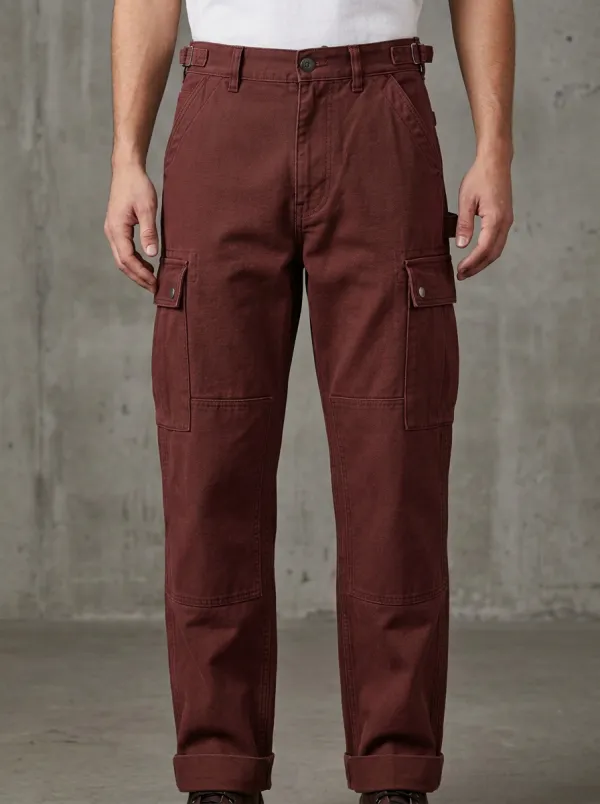 Men's Relaxed Canvas Military Workwear Pants