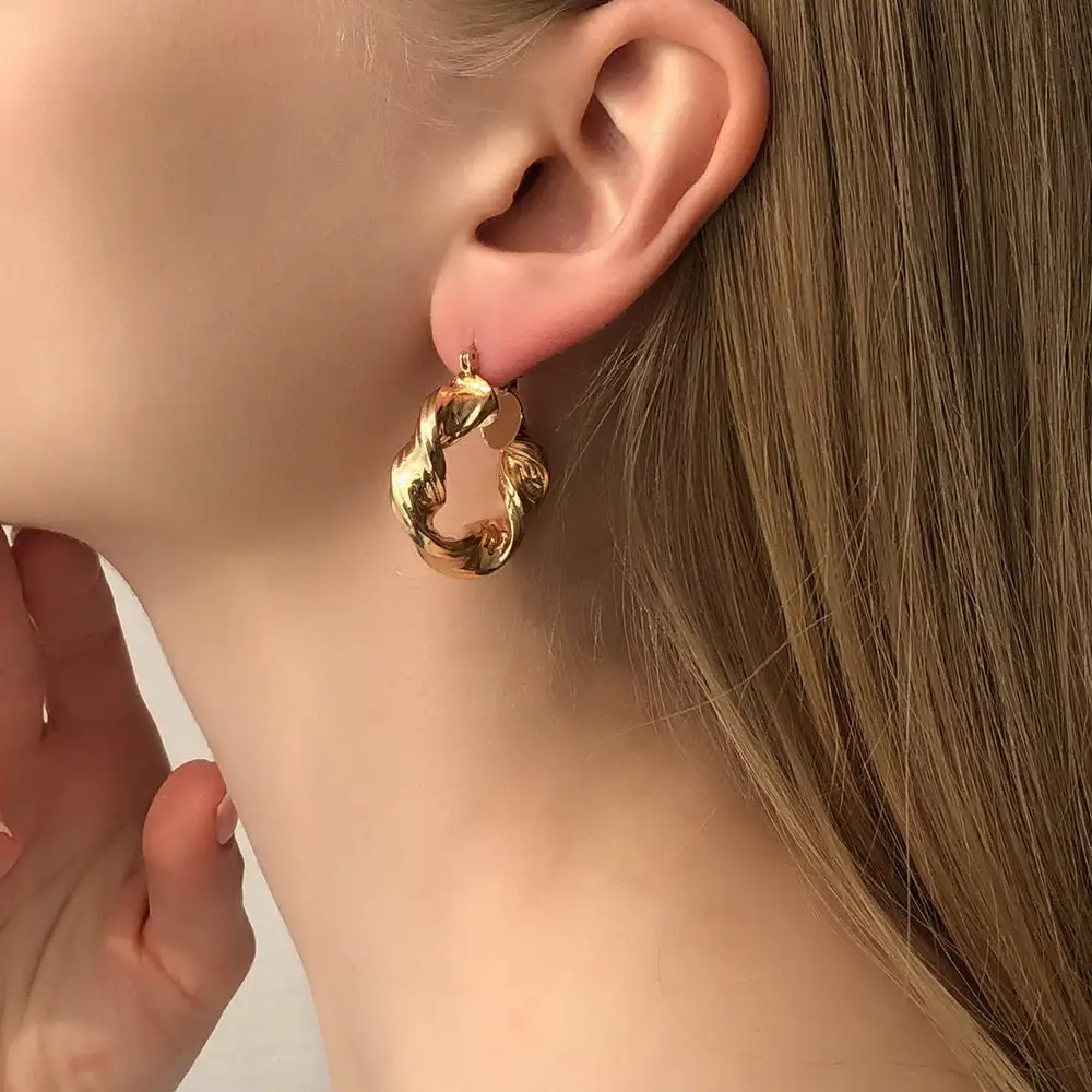 Retro Twisted Earrings