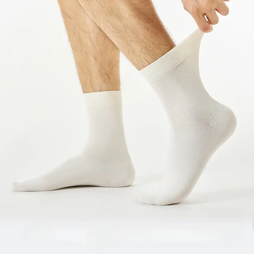 Pure Cotton Comfort Crew Socks