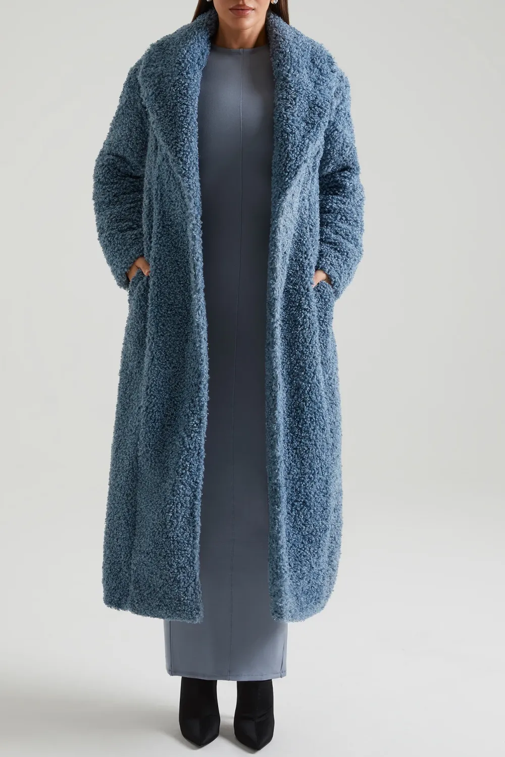 Soft And Wide Casual Long Warm Coat