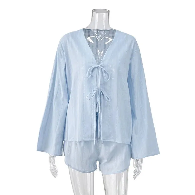 Cardigan & Shorts Set
