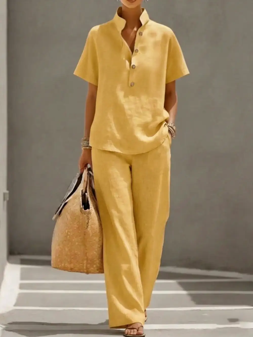 Classic Short-Sleeve Women's Lounge Set