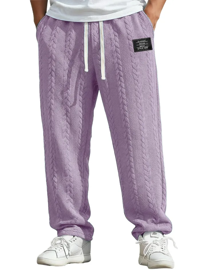 Jacquard Pocket Relaxed Trousers