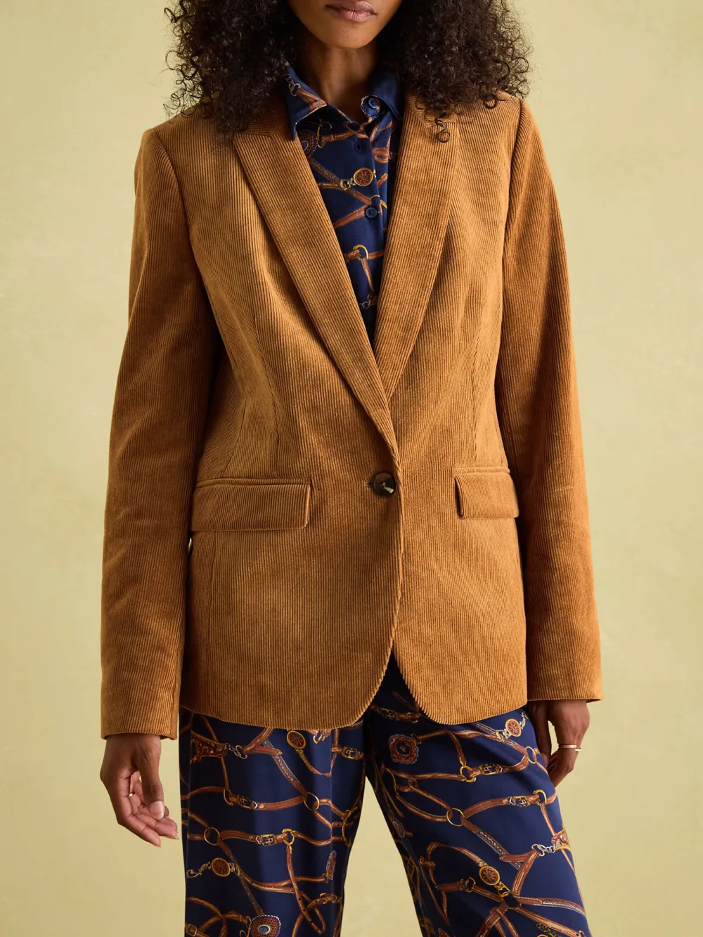 Tan Brown Corduroy Blazer