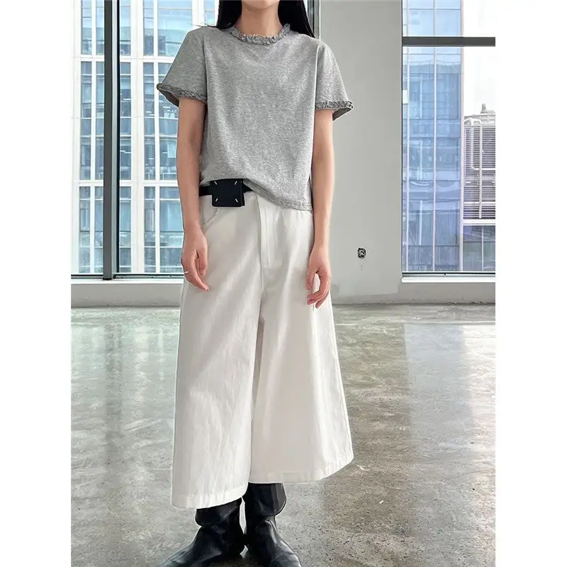 Ruffle Sleeve T-Shirt