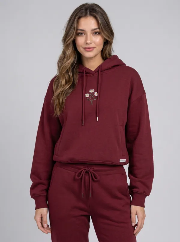 Women's Sage Green Relaxed Fit Solid Hoodie & Pants Set