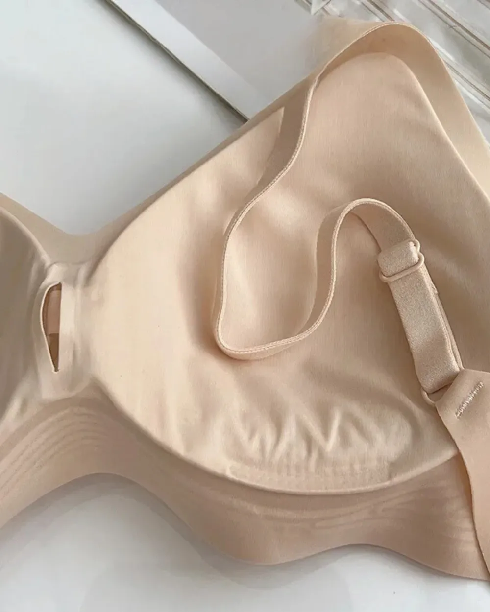 Seamless Soft Cup Bra with Slim Straps