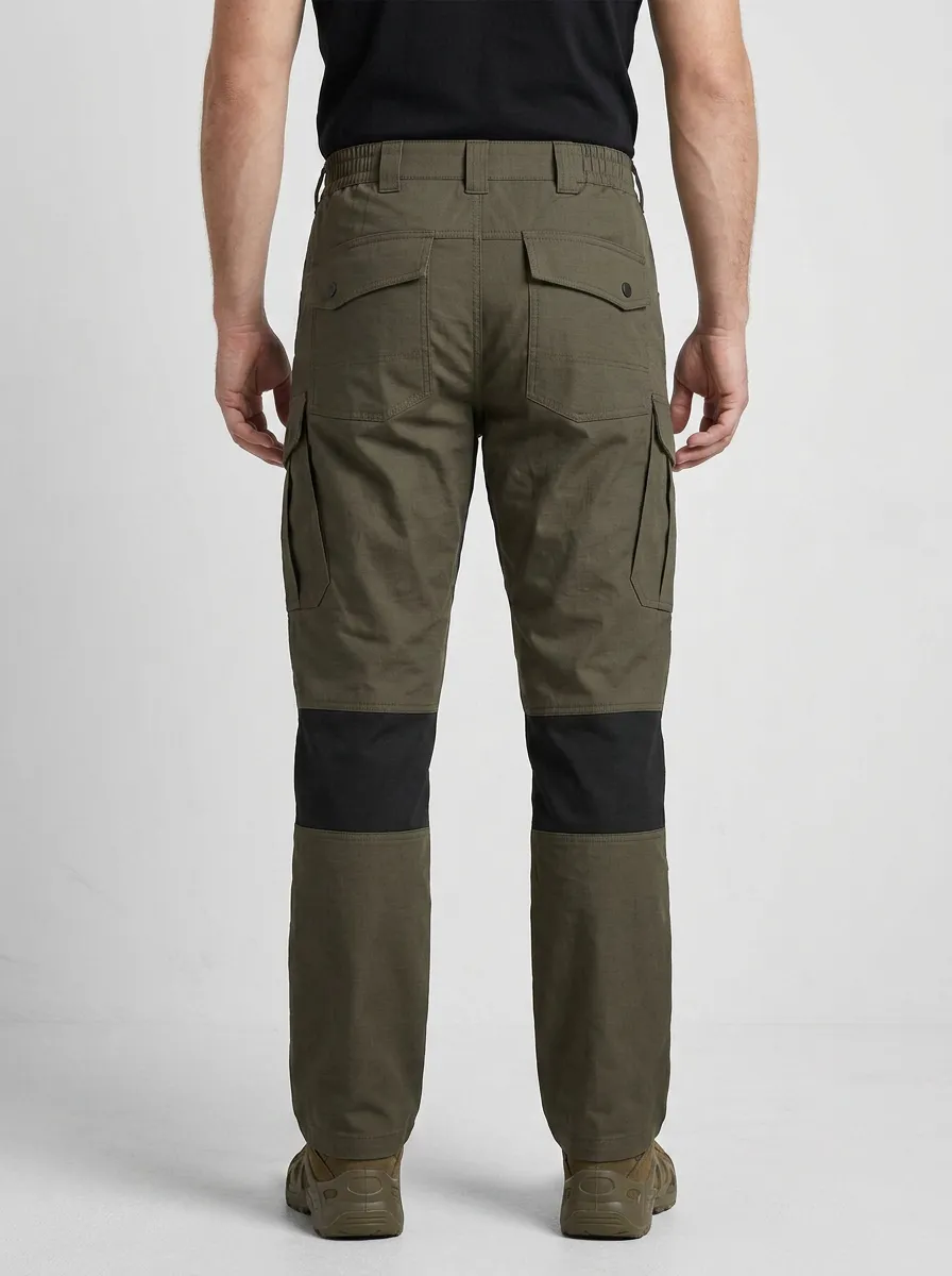 All-Day Tactical-Inspired Cargo Pants with Integrated Belt Detail