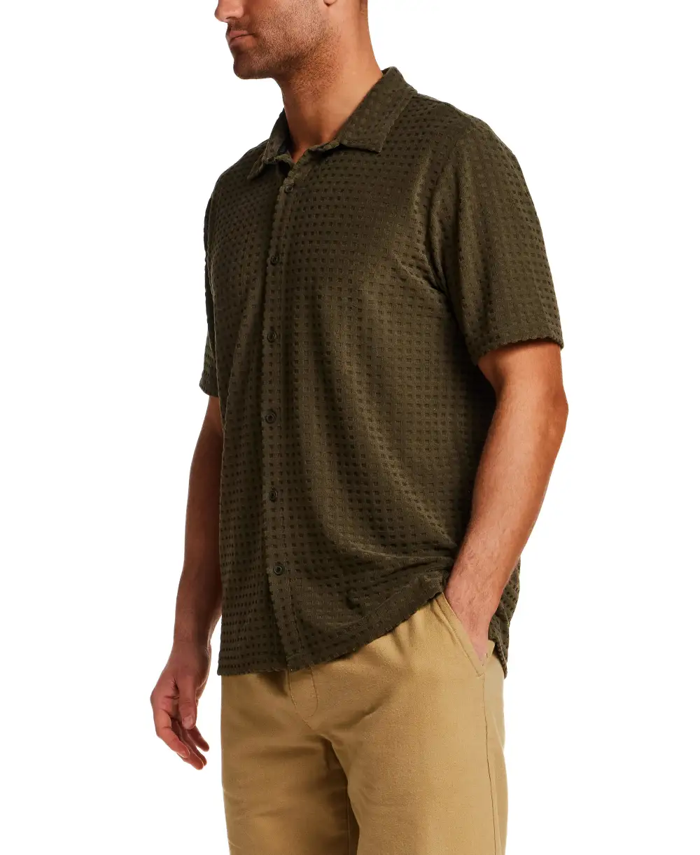 Men's Classic Textured Polo Shirt