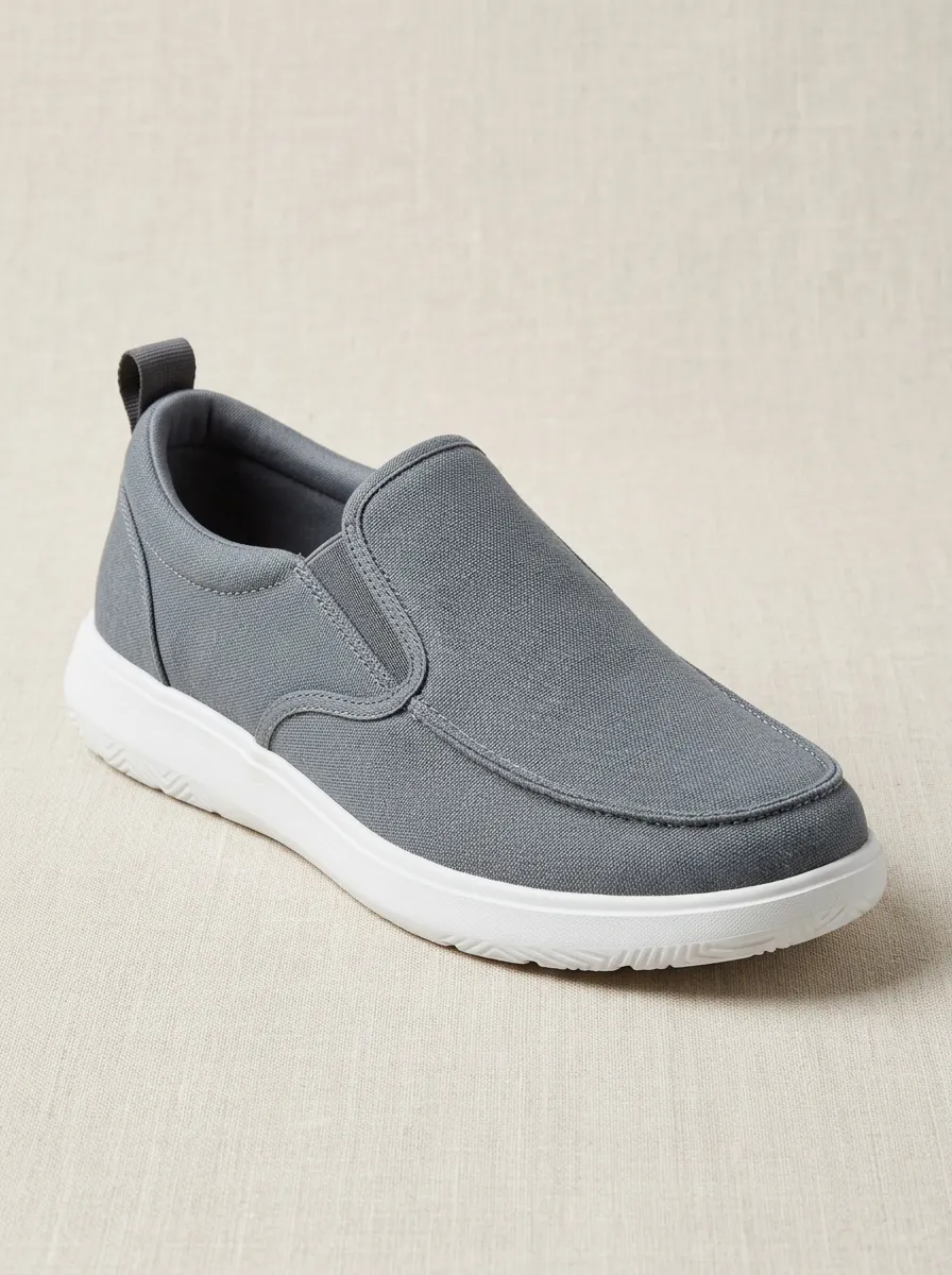 Outdoor-Inspired Graphic Daily Wear Men's Stretch Canvas Shoes