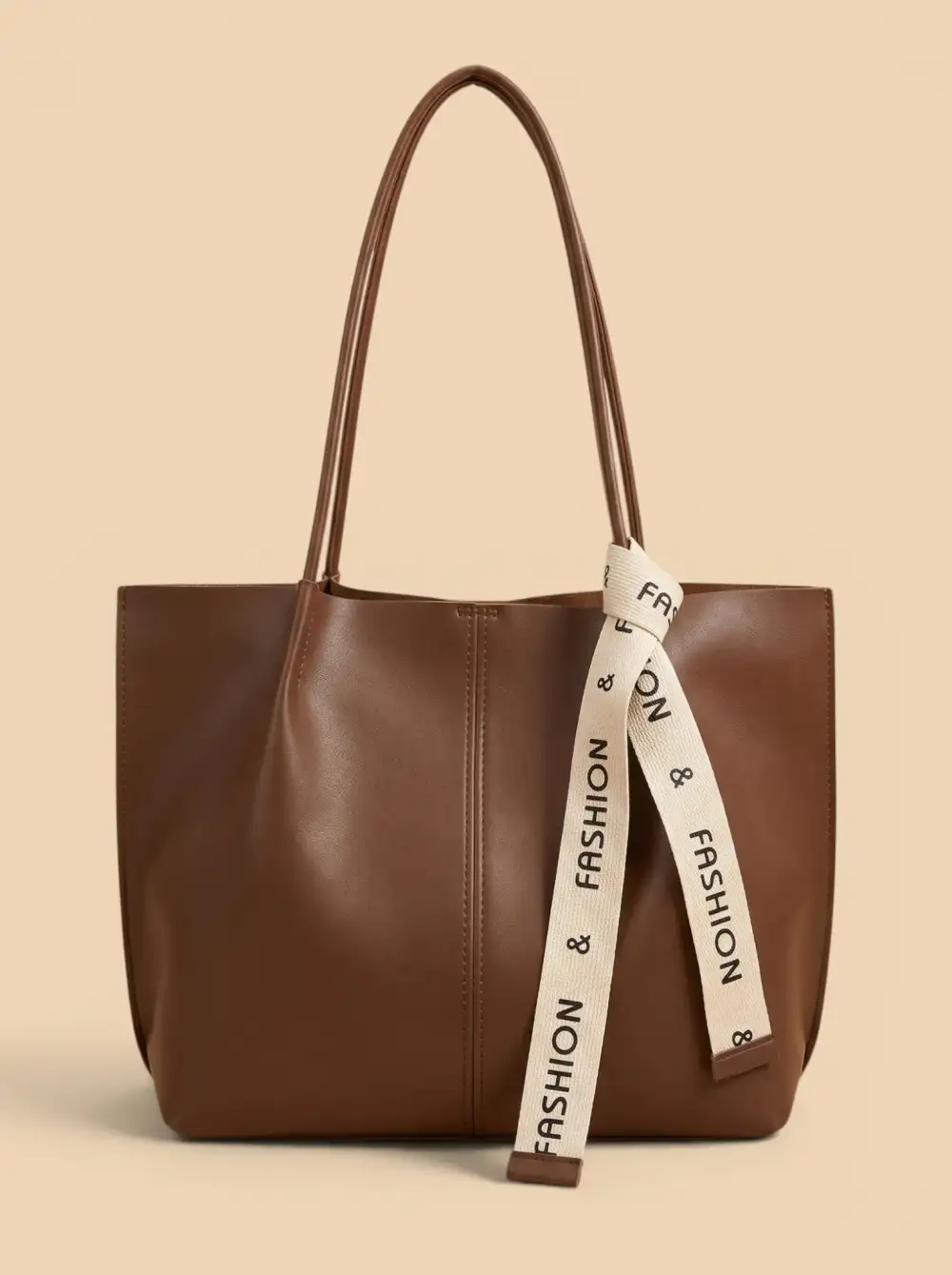 Faux Leather Tote Bag