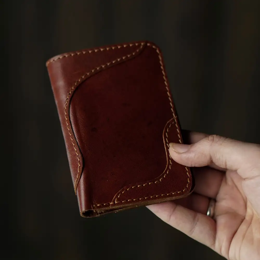 Full Grain Vertical Leather Wallet