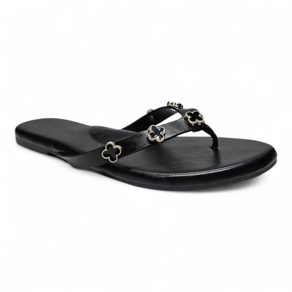 Squishy Clover Charms Thong Slide Sandals