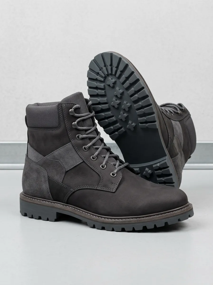 Unisex Everyday Outdoor Tactical Suede Print Work Boots