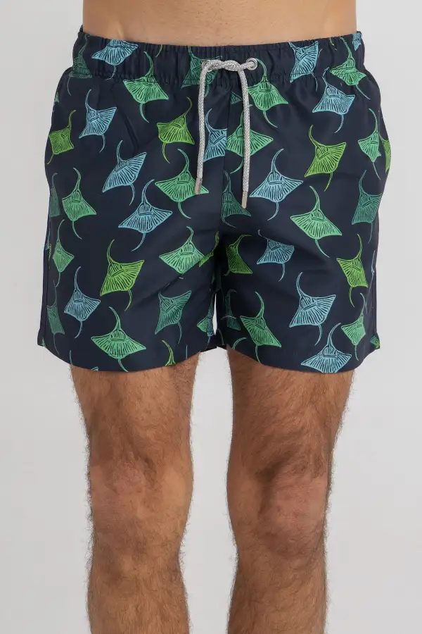 Navy Stingrays Swim Shorts