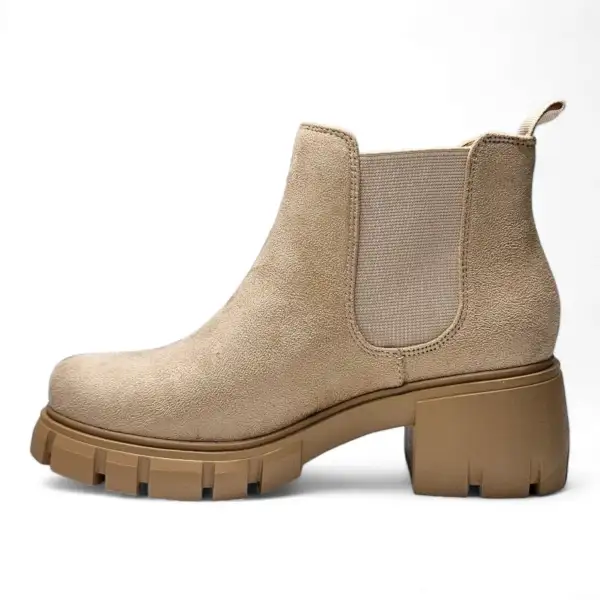 Poppy Lug Sole Slip-On Chelsea Bootie
