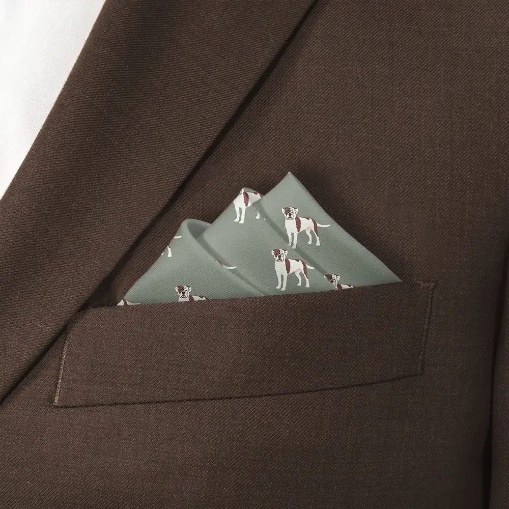 Clean Dapper Animal Motif Dog Motif Pocket Square