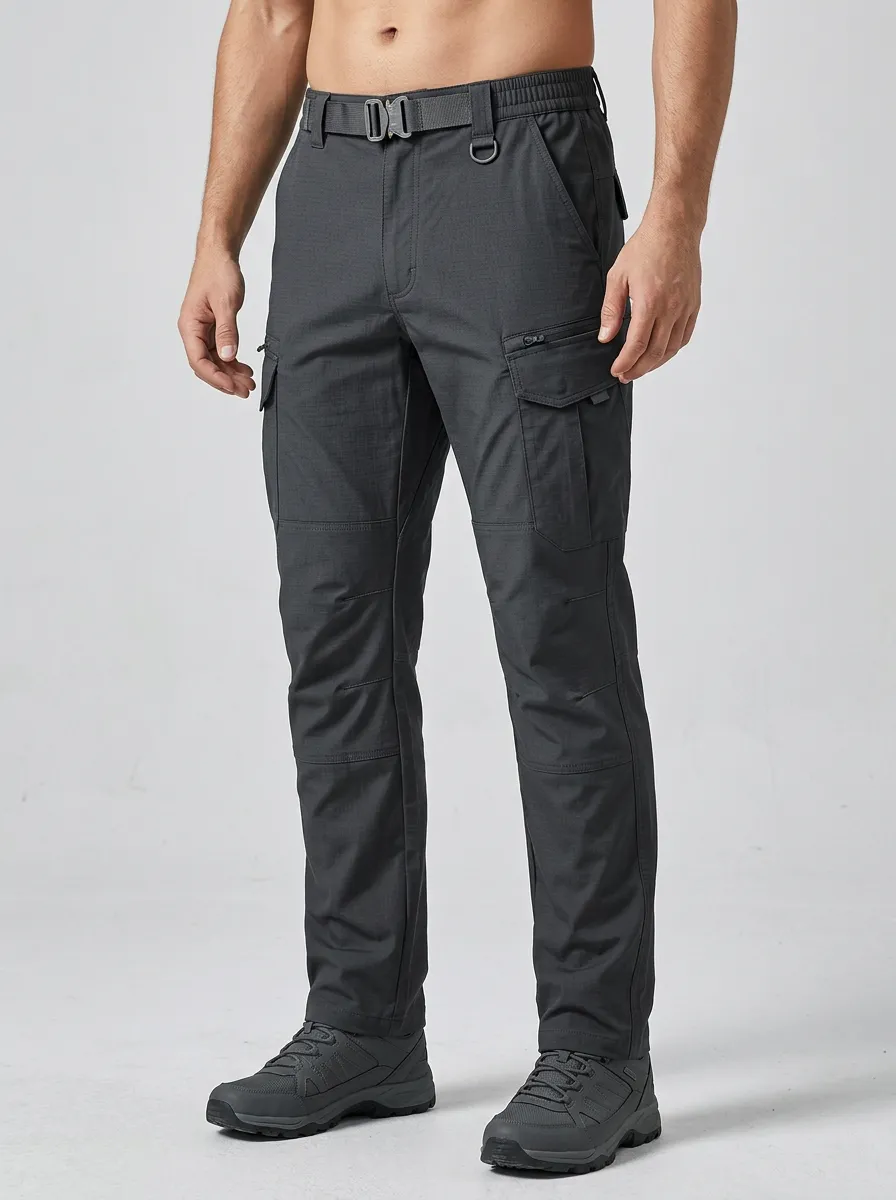 Men's Functional Pocketed Multi-Pocket Waterproof Tactical Cargo Pants