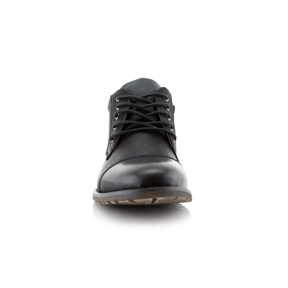 Refined Faux-Suede Suede Faux-Leather Chukka Boots